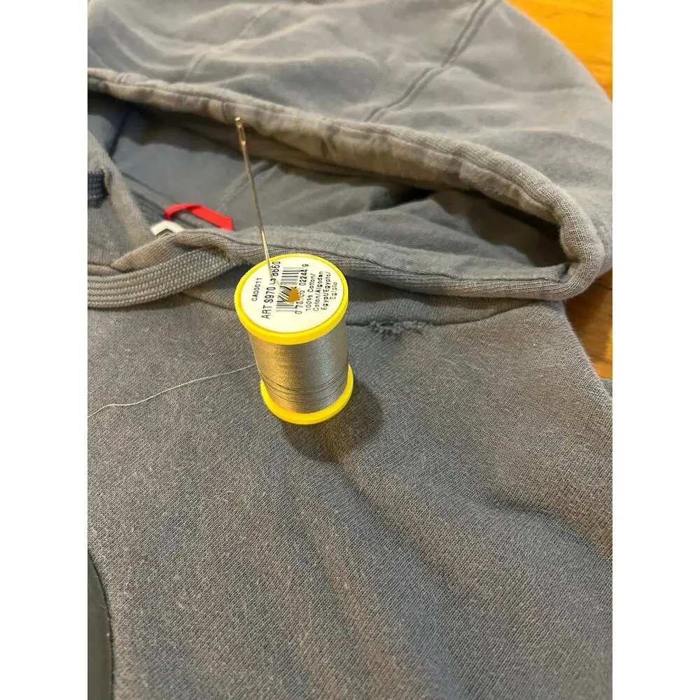 Gray The North Face Half Dome Logo Hoodie Sweatshirt | MENDED - (Men's XL)‎